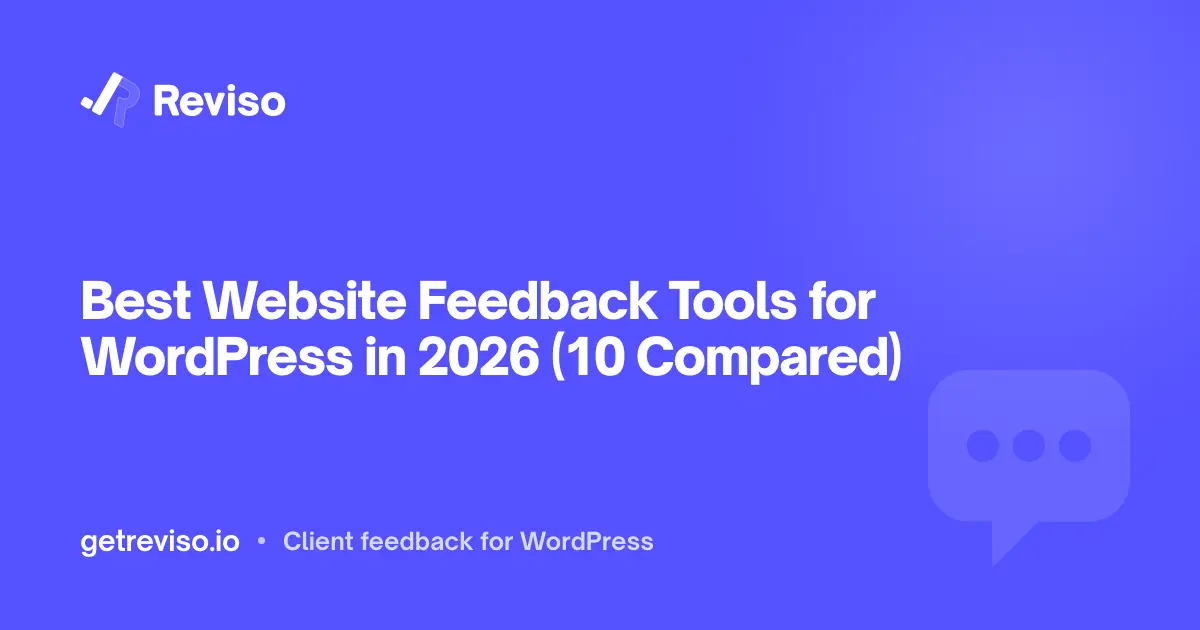 Best Website Feedback Tools for WordPress in 2026 (10 Compared)