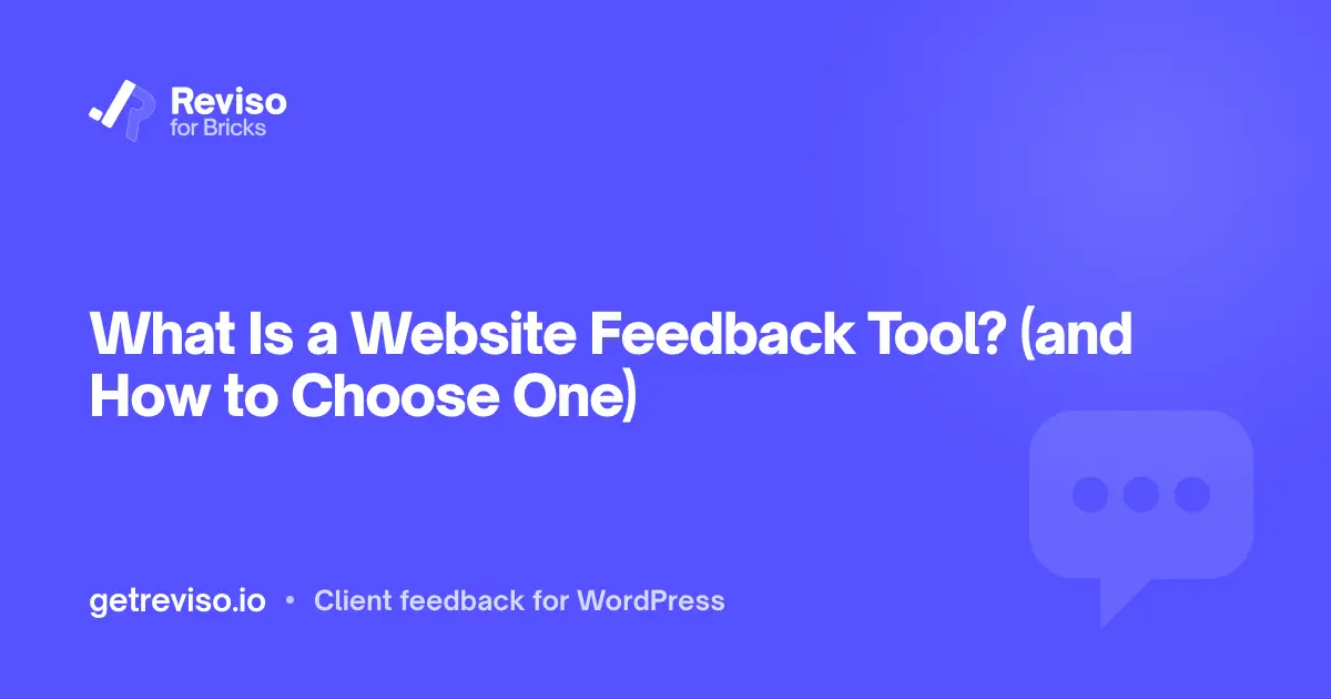 What Is a Website Feedback Tool? (and How to Choose One)